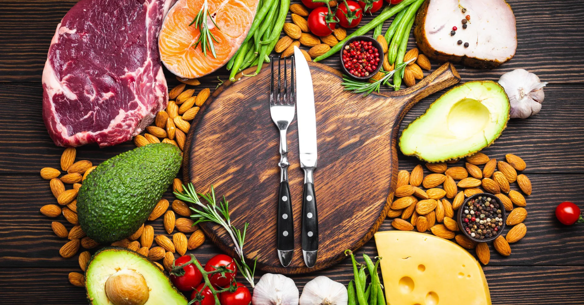 Ingredientes naturales y frescos para alimentación balanceada